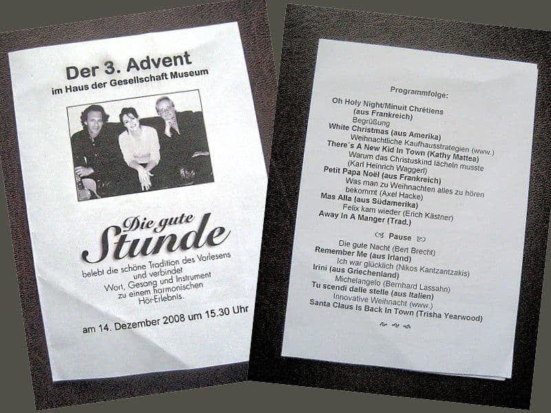 Das Programmheft Das Programmheft